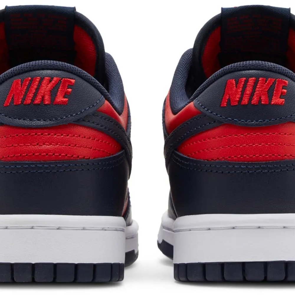 Nike Dunk Low Retro Red and Obsidian - Picture 3 of 5